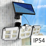 Iluminación solar IP54 - Negro, luces LED multiusos con control remoto para hogar, jardín, garaje y almacén, batería de litio, montaje semienterrado, material de polipropileno, iluminación de jardín | Luces LED con control remoto | Diseño plegable
