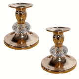 2pcs Candelabros Europeos Románticos para Cena a la Luz de las Velas, Decoraciones de Lujo Occidental para Bodas y Mesas Sencillas