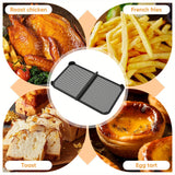 1pc Protector de salpicaduras de silicona para freidora de aire, alfombrilla reutilizable para prevenir salpicaduras de aceite para Ninja AF500, accesorio de cocina y parrilla, baffle antiadherente