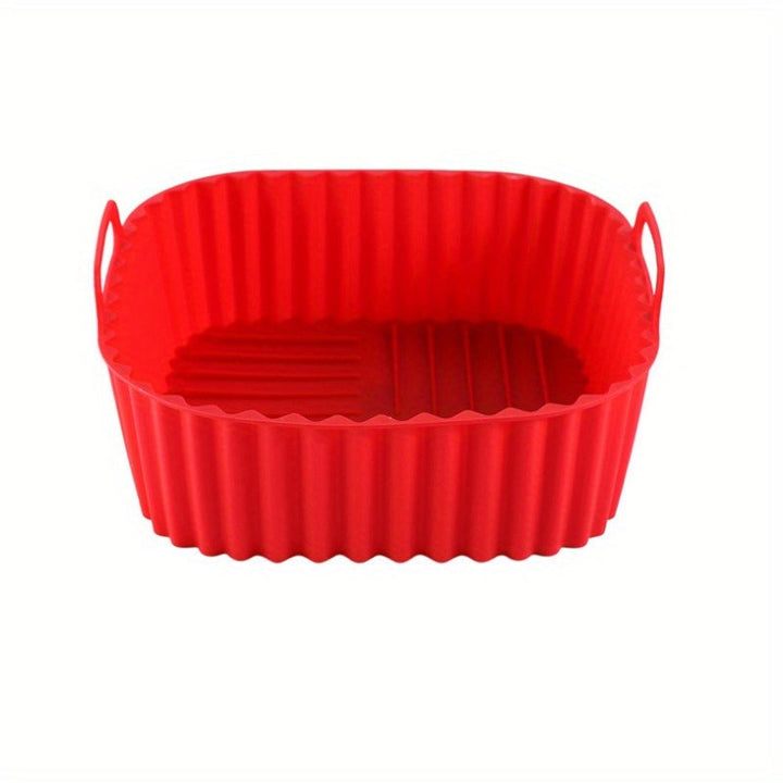 1 pieza de papel de silicona cuadrado reutilizable para freidor de aire, 20.32cm, para ollas de 4-7 QT, antiadherente, resistente al calor, perfecto para horno, microondas y accesorios de freidor de aire.