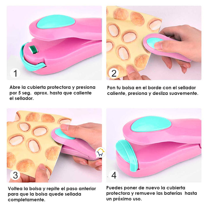 Mini Sellador de Bolsas Manual Portátil Cocina MJP158