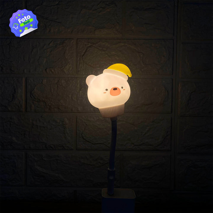 Luz De Noche LED USB Kawaii Lámpara Dormir Infantil Dibujos Animados 7LAM