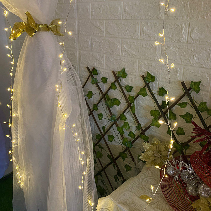 Cortina Micro Led Ramal 6x1,8 m 1440 LED Decoración Navidad Cálida 1590