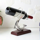 Soporte para Copas de Vino de Hierro - Elegante Exhibidor de Copa y Botella con Diseño Metálico Intrincado para Cocina, Comedor, Decoración de Bar - Decoración Duradera Resistente al Óxido, Diseño Caprichoso | Material Antioxidante, Estantería para Vinos