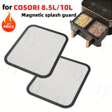 1/2pcs Protector Reutilizable de Metal para Freidora de Aire COSORI 8.5/10L, Patrón de Rejilla Magnética, Resistente al Calor, Evita Salpicaduras de Aceite, Accesorios para Air Fryer