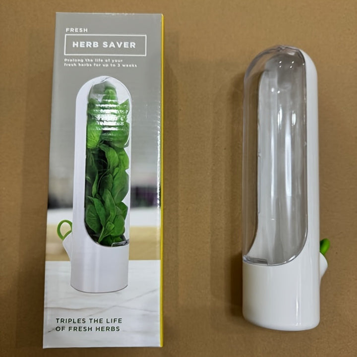 Recipiente de almacenamiento de alimentos de vainilla, dispositivo para verduras, taza fresca de vainilla, contenedor de brotes de bambú, recipientes para verduras en el refrigerador, contenedores para hierbas y cilantro, conservador de comida para nevera