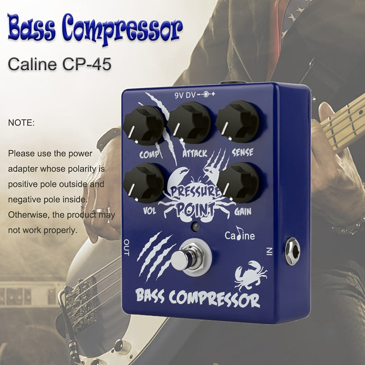 Caline CP-45 Pedal Compresor de Bajo True Bypass