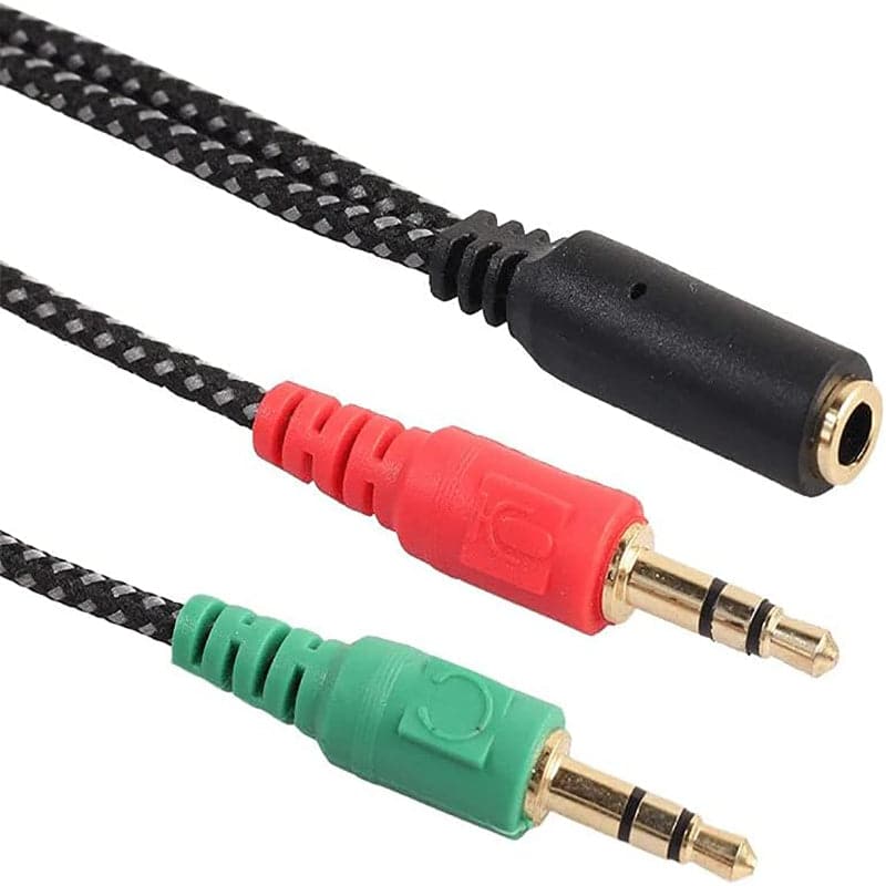 Adaptador de Audio para Microfono Macho-Hembra Marca TREQA