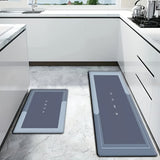 2 piezas de alfombras de puerta antideslizantes y absorbentes, duraderas y resistentes al aceite, ideales para el hogar, con un diseño elegante que incluye detalles de vegetación, perfectas para la cocina o la entrada, alfombras de cocina | Diseño contem