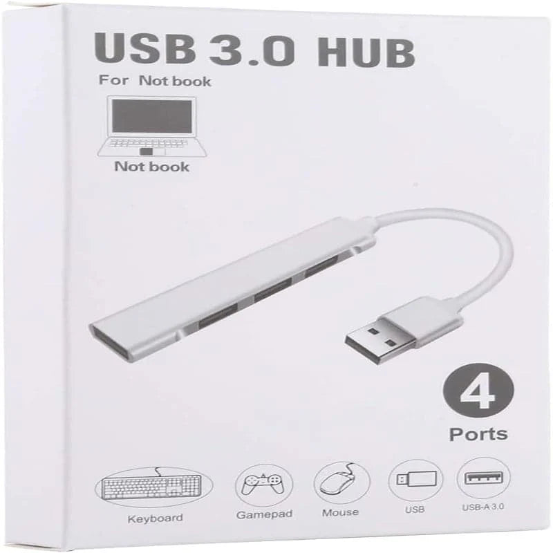 Adaptador HUB USB 3.0 de Aleación de Aluminio 4 en 1