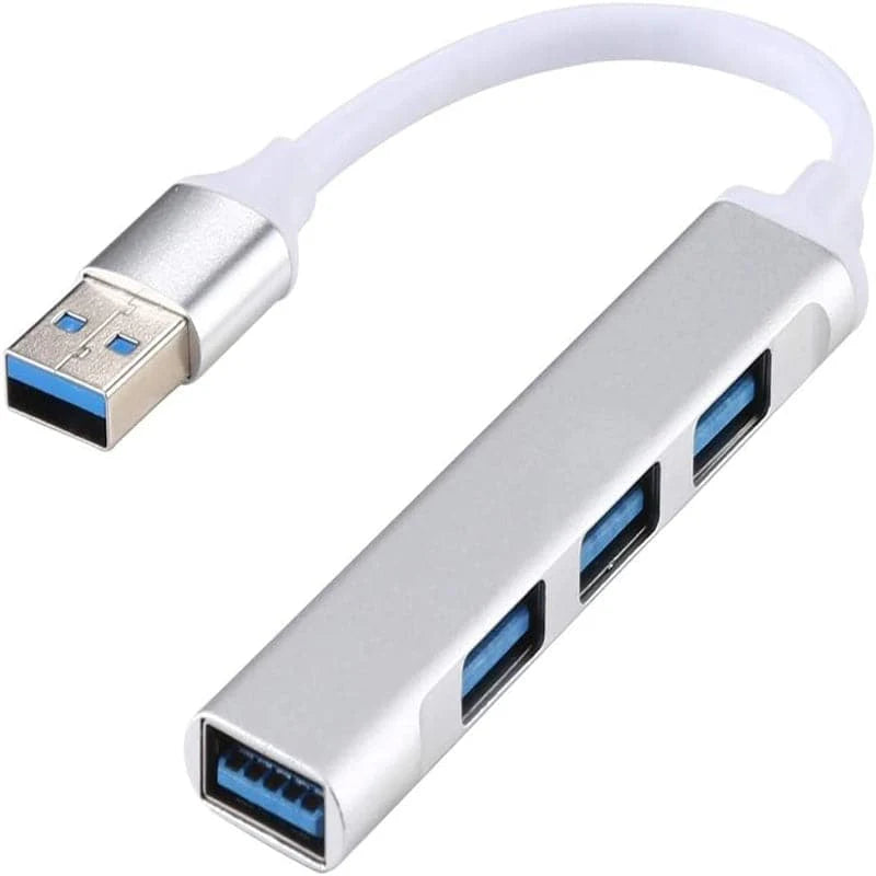 Adaptador HUB USB 3.0 de Aleación de Aluminio 4 en 1