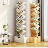 Estantería de Árbol Independiente de Gran Capacidad - Organizador de Oficina y Hogar Fácil de Montar, Estante de Pie