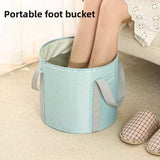 Baño de Pies Portátil Plegable - Cubo Ligero para Remojar Pies, Sin Batería Necesaria, Spa Compacto para Viajes en Casa o Hotel, Fácil Almacenamiento y Montaje Rápido, Diseño Plegable, Asa Resistente, Impermeable, Ideal para Viajeros Frequentes
