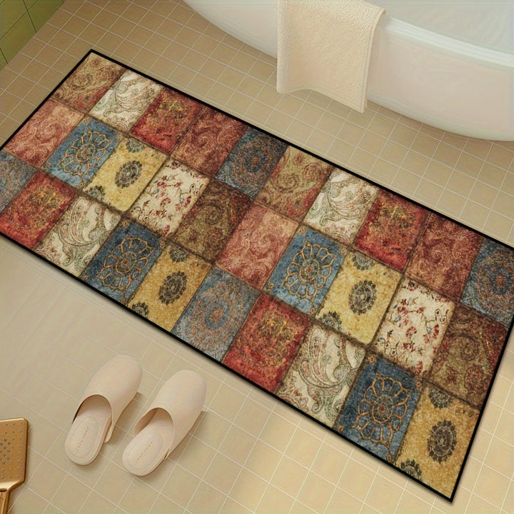 1 Pieza, Alfombra Creativamente Diseñada Para El Pasillo Del Restaurante, De Pasillo Elegante Para La Sala De Estar, Corredor De Moda Para El Balcón, Alfombra De Bienvenida Lavable Para Salones De Banquetes Y Alfombras Largas Para Escaleras De Hoteles De