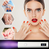Mini luz para uñas con pantalla LED, recargable, secado rápido, compacta, portátil, mano y pie, solidifica todas las herramientas de arte de uñas en gel