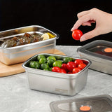 Juego de 3 Recipientes Herméticos para Alimentos de Acero Inoxidable 1500ml - Cajas Apilables y Seguras en Lavavajillas, Resistente a la Corrosión, Ideal para Cocina, Grado Alimenticio