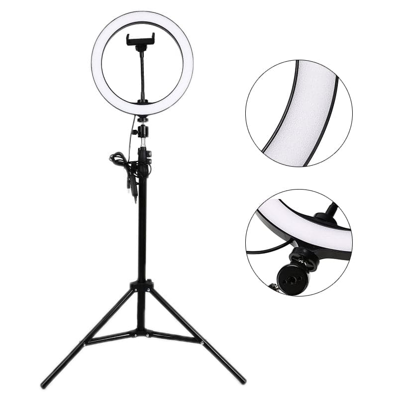 Ringlight Aro de Luz 26cm Con Soporte Para Celular + Tripode