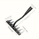 1pc Rastrillo de Jardín Resistente - con Dientes Afilados para Eliminación Eficiente de Malezas, Desbroce y Aeración del Suelo - Construcción Metálica Duradera - Compatible con Mangos Estándar (Mango No Incluido) - Ideal para Jardineros Profesionales, Gr