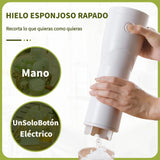 WANVOAPLS Trituradora de Hielo Portátil - Máquina para Rallar Hielo con Batería, Fácil de Limpiar, Ideal para Bebidas de Verano y Batidos - Triturador Manual Compacto para Hogar, Viajes, Camping y Fiestas al Aire Libre