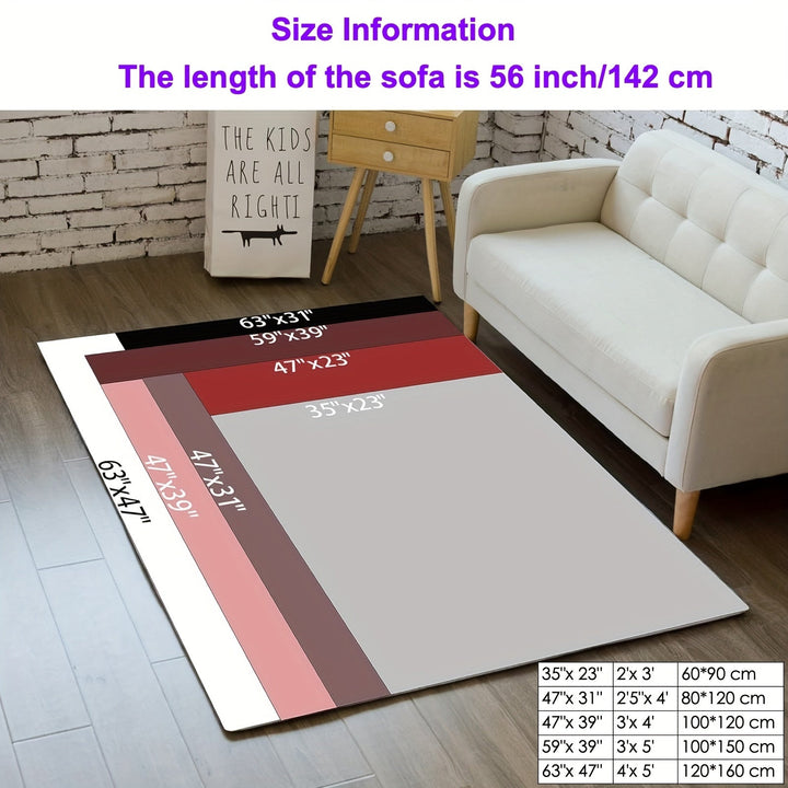 Alfombra para área de juego con diseño de control vibrante, antideslizante, lavable en poliéster, impresión HD, bordes dobles, ideal para decorar sala, habitación o cuarto de juegos