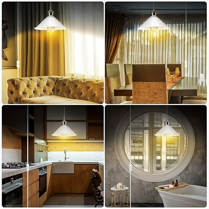 Lámpara de techo moderna mini con enchufe americano, cubierta de metal blanco, montaje semi-inclinado, ajustable, acabado con aceite para iluminación de cocina, comedor, sala de estar y dormitorio (bombilla no incluida)