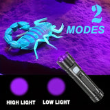 1 pieza, linterna LED de curado de esmalte de uñas, mini linterna portátil negra recargable por USB para cazar escorpiones, inspección de hoteles, detección de artículos de valor, luz suave, ocio y entretenimiento, lámpara de curado de esmalte de uñas