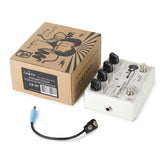 CALINE CP-67 Preamplificador y caja DI para guitarra acústica - Aleación de aluminio, 4 palancas, 6 efectos, para una mejor calidad de sonido, accesorio para guitarra