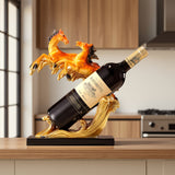 Estante de resina de carga de caballo doble - Diseño elegante de silueta de caballo, acabado pulido, ideal para decoración de sala de estar y comedor, regalo perfecto para uso empresarial o personal, decoración