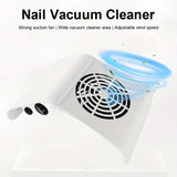 Colector de polvo de uñas silencioso para manicura y pedicura - Filtro reutilizable, 20000 RPM, 110V, 2 cepillos, 3 modos (vibración/masaje/limpieza profunda), uso en salón de casa, incluye 2 bolsas de eliminación de polvo, accesorio de pedicura, diseño