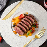 Juego de Cubiertos Portugueses de Acero Inoxidable de 24 Piezas, Incluye 12 Cuchillos y 12 Tenedores, Adecuado para Hogar, Cocina, Camping, Picnic, Utensilios al Aire Libre