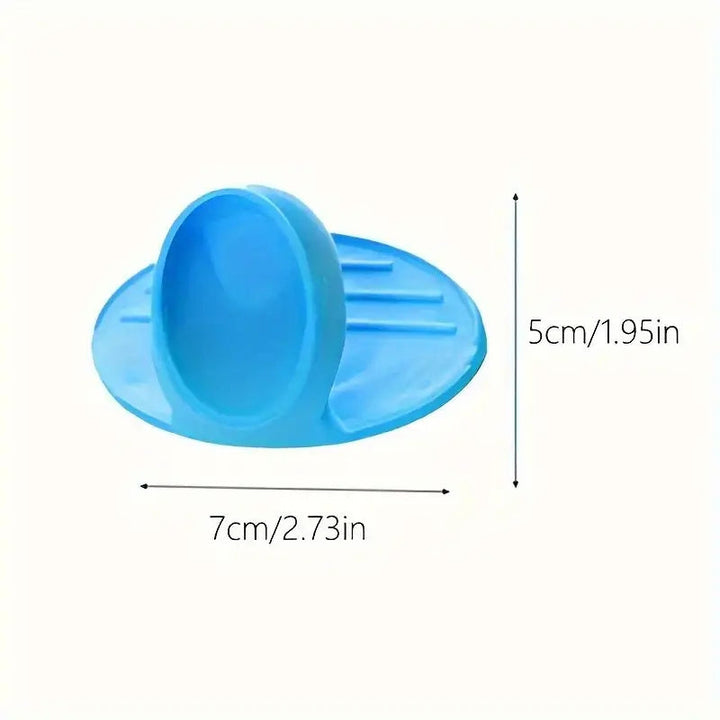 Cubiertas de dedos de soporte de silicona, resistentes al calor, agarre antideslizante, color mezclado, para cocina, seguras para horno microondas y manipulación de platos