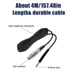 Micrófono con Cable Portátil para Karaoke, Canto e Instrumentos - Micrófono Dinámico Profesional de Alta Calidad y Uso Multifuncional