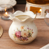 1 pieza Tarro de Cerámica Estilo Europeo/Portacuchillos y Tenedores/Portaplumas/Jarrón, Contenedor Multifuncional Apto para Hogar, Comedor, Oficina, Puede Albergar Flores, Cucharas, Palillos, Brochas de Maquillaje