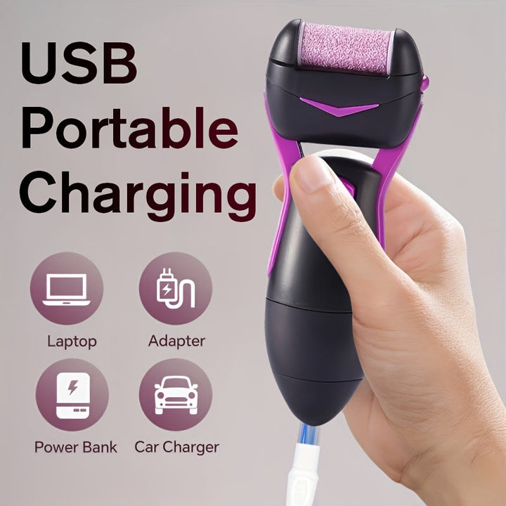 Extracción eléctrica recargable con aspiradora de polvo - Kit de cuidado de pies profesional para eliminar la piel muerta, perfecto como regalo de día del padre.