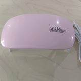 Secadora de uñas mini, lámpara LED para esmalte en gel, máquina de curado con 3 luces LED, herramienta de manicura, conexión micro USB