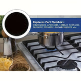 Paquete de 4 Cubiertas para Quemadores de Estufa de Gas de Aleación de Aluminio SABAF - Elegantes en , Duraderas y Fáciles de Limpiar, Ideales para Uso Doméstico en la Cocina, Protección para Quemador de Gas | Superficie Pulida | Construcción Resistente,