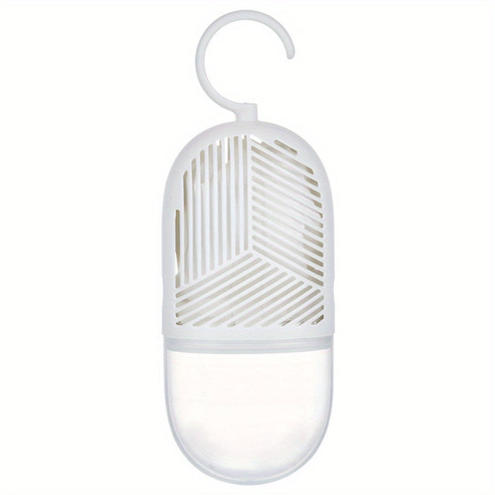 Deshumidificador Reutilizable para Armario con Colector de Agua y Gancho - Caja de Almacenamiento Colgante Antimoho para Guardarropa, Armario