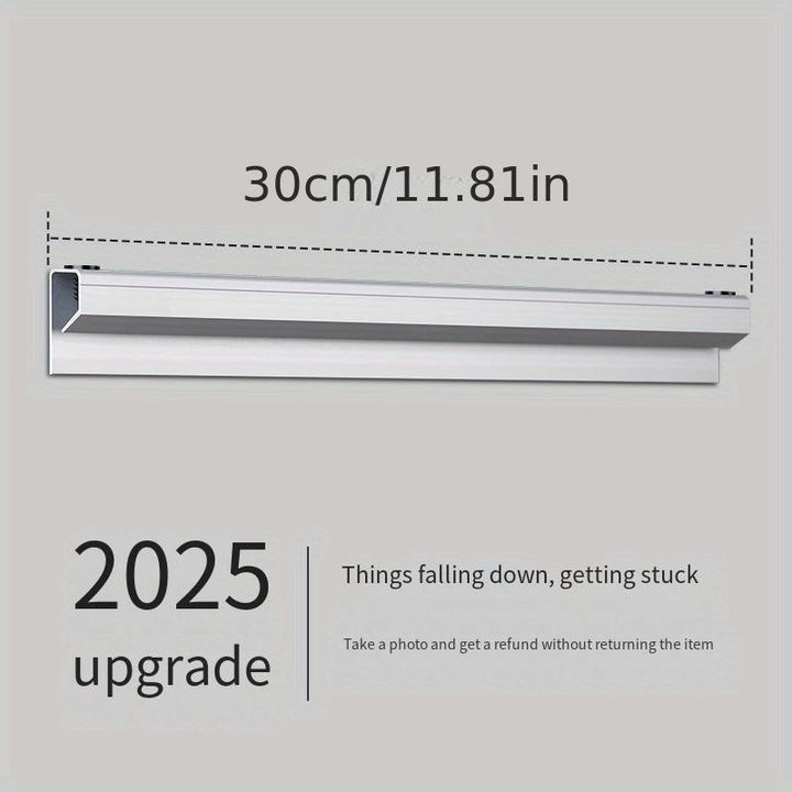 Sistema de portapapeles sin taladro de varios tamaños - Organizador de cocina de aluminio resistente para menús de comida para llevar y recibos - Soporte para tickets de grado comercial para cocinas y oficinas, instalación sin herramientas con flujo de p