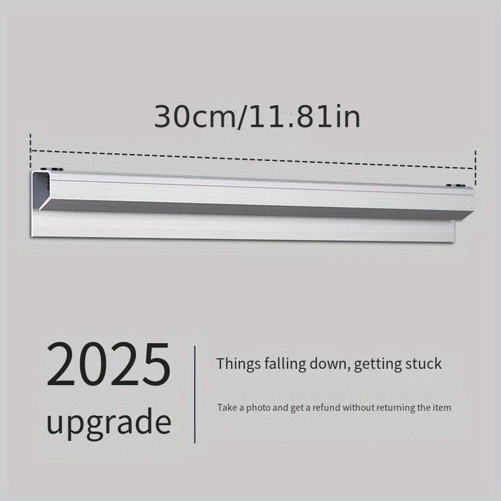 Sistema de portapapeles sin taladro de varios tamaños - Organizador de cocina de aluminio resistente para menús de comida para llevar y recibos - Soporte para tickets de grado comercial para cocinas y oficinas, instalación sin herramientas con flujo de p