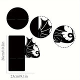 2pcs Soportes para Libros de Metal de Fantasía Dragón - Resistentes, Antideslizantes para Biblioteca y Decoración de Escritorio - Regalo Perfecto para Amantes de los Libros