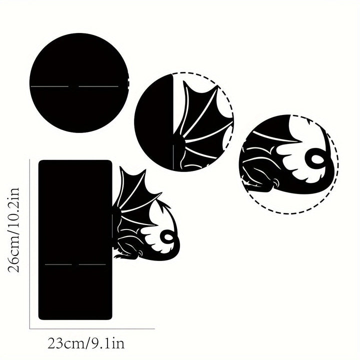 2pcs Soportes para Libros de Metal de Fantasía Dragón - Resistentes, Antideslizantes para Biblioteca y Decoración de Escritorio - Regalo Perfecto para Amantes de los Libros