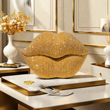 1 pieza de decoración escultural de labios sexy, ideal para sala, oficina, habitación, bar, hotel, baño, decoración de bodas, regalo de San Valentín, regalo de compromiso y diversos regalos decorativos para festividades