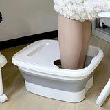 Baño de Pies Grande Plegable - Tubería Portátil para Remojo, Construcción en Plástico Resistente, Sin Necesidad de Electricidad, Ligero y Compacto para Hogar, Viajes, Camping, Pedicura - Lavabo Fácil de Limpiar, Diseño Divertido de Oso, Material Easyclea