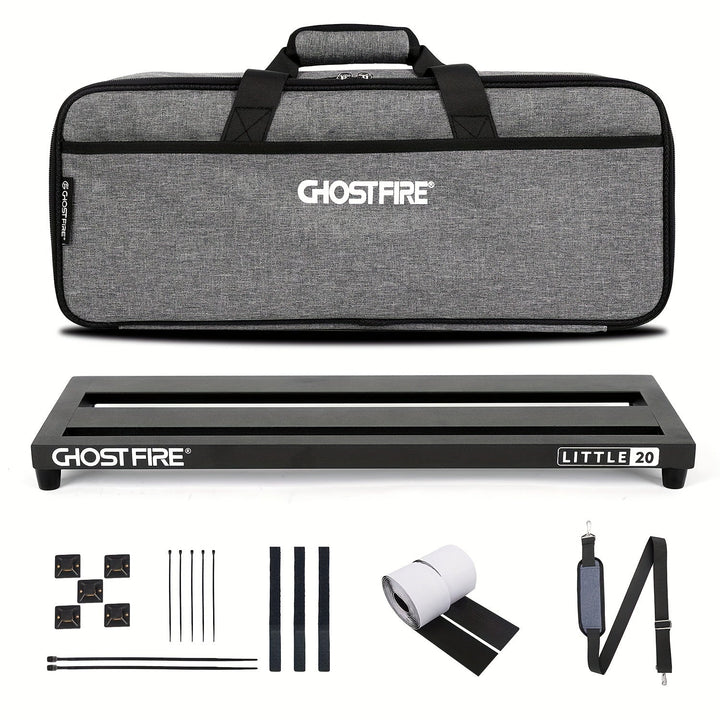 Ghostfire Aleación de Aluminio Tablero de Pedales de Guitarra, 771,11g Tablero de Pedales de Efecto con Bolsa de Transporte, Serie V - Duradero y Ligero para Uso en Directo y en Estudio
