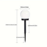 3/6/9 luces solares esféricas para jardín, 3 luces LED esféricas exteriores impermeables, ideales para decoración de jardines, céspedes, caminos y aceras, faroles solares, iluminación de suelo, decoraciones para fiestas y festividades