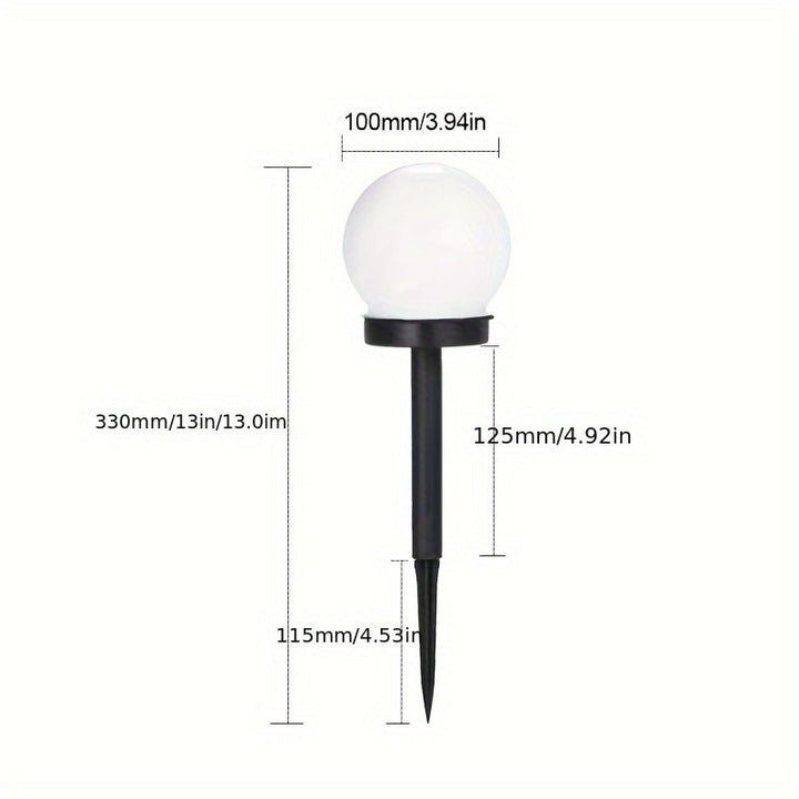 3/6/9 luces solares esféricas para jardín, 3 luces LED esféricas exteriores impermeables, ideales para decoración de jardines, céspedes, caminos y aceras, faroles solares, iluminación de suelo, decoraciones para fiestas y festividades