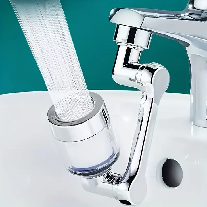 Filtra Agua de Grifo Ajustable con Doble Modo y Dispensador de Burbujas - Sistema Montado en Plástico que Elimina Cloro, Olores e Impurezas para Mejorar el Sabor y Calidad del Agua, Ideal para Fregaderos, Accesorio Moderno para Cocinas, Diseño Compacto