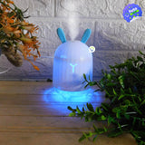 Humidificador Aromatizador Lámpara LED Conejo Difusor Aroma H001