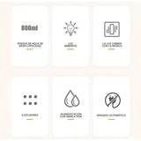 Humidificador Ritmo Musical LED 6 Difusores Aromas Luminoso DQ703