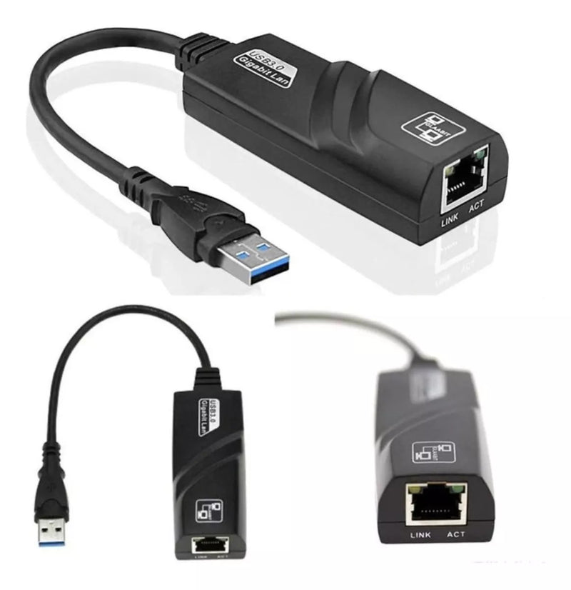 Adaptador Ethernet Usb 3.0 P/ Rede Rj45 Lan